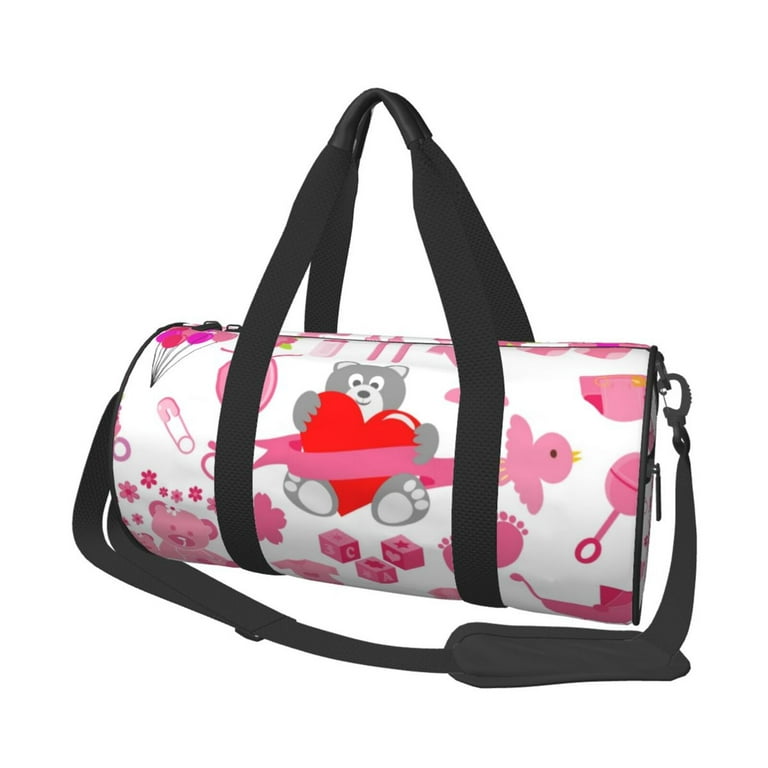 ZICANCN Baby Girl Toddler Unisex Large Duffle Bag for Travel Sports Tote Gym Bag Airplane Weekenders Bags for Women Men