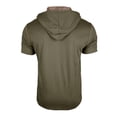 thumbnail image 5 of BRGZLK Men Short Sleeve Hooded Pullover Solid Color Blocked Zipper T Shirt with Front Pocket For Everyday Comfort and Streetwear Vibe, 5 of 7