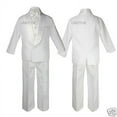 thumbnail image 3 of Infant Toddler Kid Boy Baptism White Shawl Lapel Formal Tuxedo Suit Stole Sm-20, 3 of 4