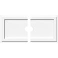 thumbnail image 1 of Ekena Millwork CMP30X15RE2-03000 3 in. ID x 10.5 in. Rectangle Architectural Grade PVC Contemporary Ceiling Medallion - 2 Piece, 1 of 7