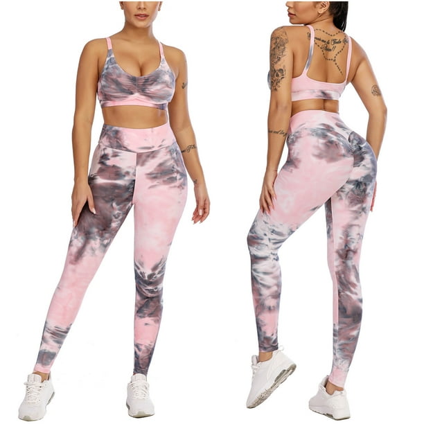 Yoga Pants For Women With Pockets Women Patchwork Print High Waist Stretch  Strethcy Fitness Leggings Yoga Pant Set Je4242 