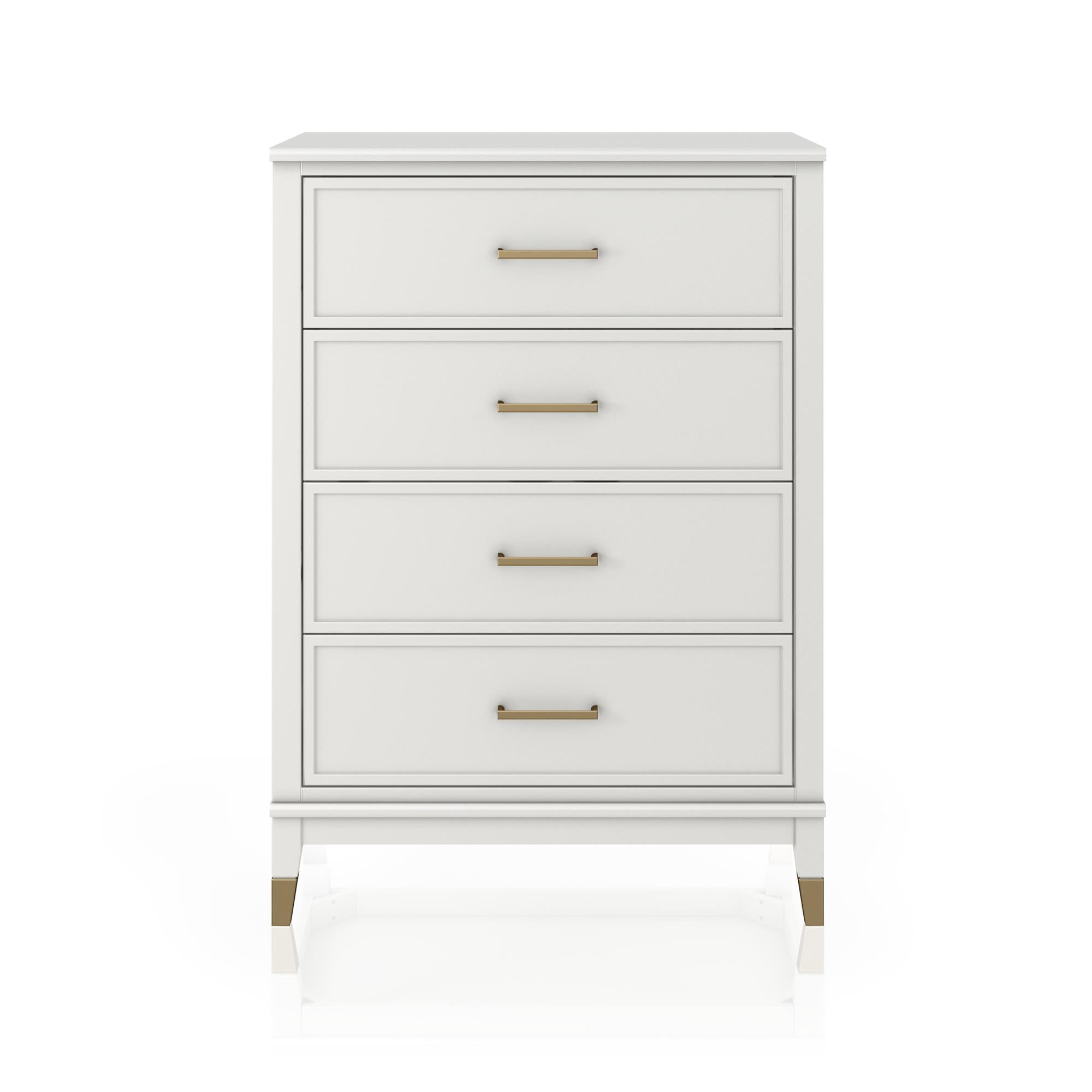 CosmoLiving by Cosmopolitan Westerleigh 4-Drawer Dresser, White