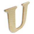 thumbnail image 4 of 6 Inch Wooden Letter U Ready for Painting or Decorating, 4 of 4