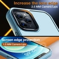 thumbnail image 4 of Strong Magnetic Case for iPhone 12 Pro Max [Compatible with MagSafe] Protective Shockproof Cover Phone Case for iPhone 12 Pro Max 6.7" Matte Light Blue, 4 of 12