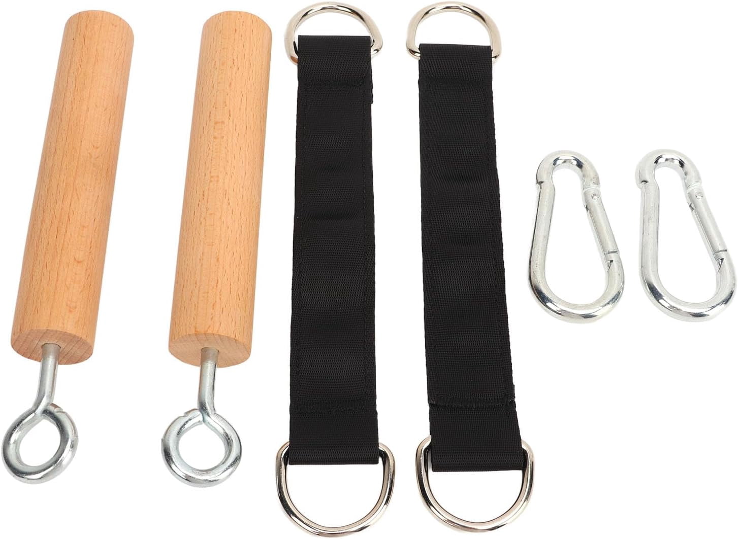 ABCISI Wooden Pull Up Climbing Hold Grips, 1 Pair Hand Grips Strengthener Exerciser Training Tools for Grip Strength, Kettlebells, Workout, Multipurpose Portable Rock Climbing Grip Pull up Handles
