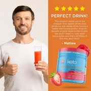 Keto Vitals Keto Electrolytes Powder for Hydration, Sleep, Energy, Muscle Function Fruit Punch