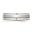 thumbnail image 5 of Stainless Steel Brushed Mens Wedding Ring Size 10.5, 5 of 8