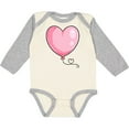 thumbnail image 3 of Inktastic Pink Balloon Heart Boys or Girls Long Sleeve Baby Bodysuit, 3 of 5