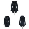 thumbnail image 5 of Herrnalise Womens Rain Jackets for Women Waterproof Rain Coats for Women Active Packable Raincoat Windbreaker Jacket with Hood Navy,XL, 5 of 6