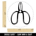 thumbnail image 2 of Floral Scissors for Gardening Self-Inking Rubber Stamp Ink Stamper - Dry Pad (No Ink) - Mini 1/2 Inch, 2 of 7