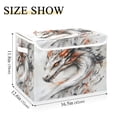 thumbnail image 3 of Storage Box With Lid 16.5x12.6x11.8In Foldable Stacked Household Storage Box Painting Dragon, 3 of 7