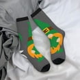 thumbnail image 5 of KLL Spring St Patrick’S Day Irish Gnomes Print Cool Socks Men's Women's Crew Socks Funny Crazy Novelty Stockings, 5 of 6