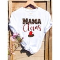 thumbnail image 3 of Camiseta con estampado de árbol de gato para mujer, ropa con estampado de Feliz Navidad y Año Nuevo, 2025, 3 of 5