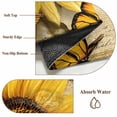 thumbnail image 6 of 5'x7' Area Rugs, Sunflower Indoor Outdoor Area Rug for Living Room Bedroom, Butterfly Spring Floral Vintage Washable Bathroom Rugs Kitchen Floor Carpet Mats Home Decor Aesthetic, 6 of 8