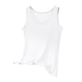 thumbnail image 2 of YHAJDS Sleep Set for Women Linen Round Neck Sleeveless Tank Top Layering Top, 2 of 5