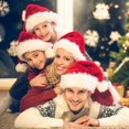 thumbnail image 5 of Juananiug Gorro De Papá Noel Para Niños: Gorro De Navidad Para Niños Pequeños, Piel Clásica Extra Gruesa Para Navidad, Año Nuevo, Suministros Festivos Para Fiestas Navideñas, 5 of 5