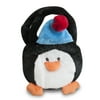 Gitzy Christmas Penguin Plush Purse, 8-inch