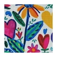 thumbnail image 4 of HAOXIT  Spring Otomi Birds Folk Art Fabric Tablecloth, Rectangle, Colorful Otomi Folk Art Water and Stain Resistant, No-Iron Fabric Tablecloth 52*52, 4 of 8