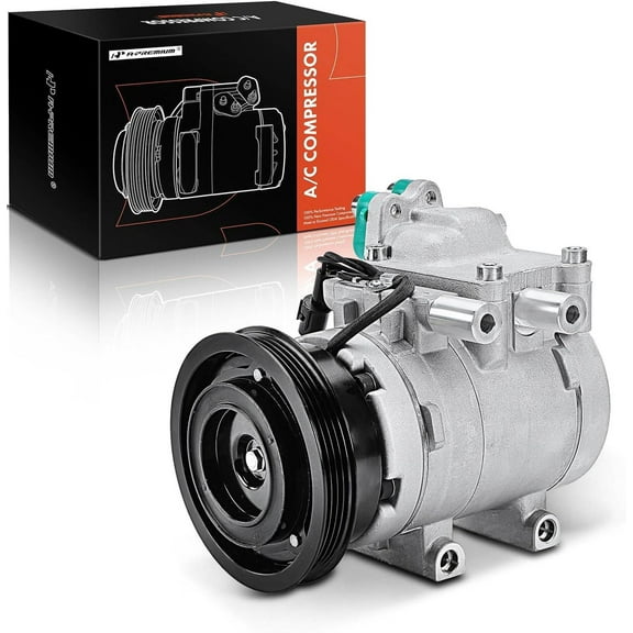 A-Premium AC Compressor with Clutch Compatible with Hyundai Accent 2001-2005 2001-2005 L4 1.6L