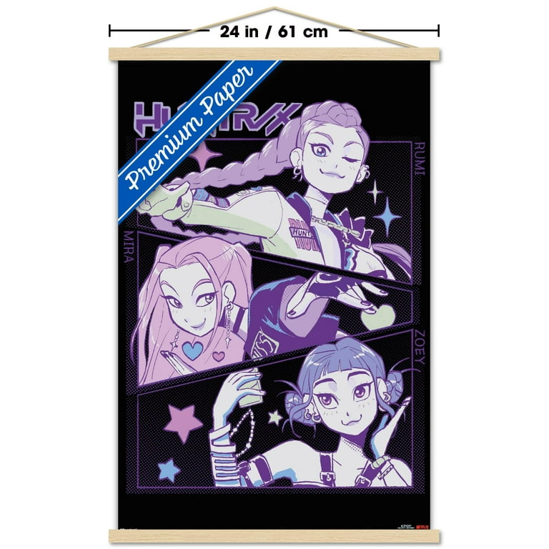 Displate Poster Métallique Kpop Demon Hunters - Netflix - Icons Of The