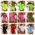 thumbnail image 3 of Toystoory Mono de mujer, traje de baño para niñas, verano, baño de sol, natación, poliéster, sin espalda, sin mangas, ropa de baño para Traje de baño, 3 of 6