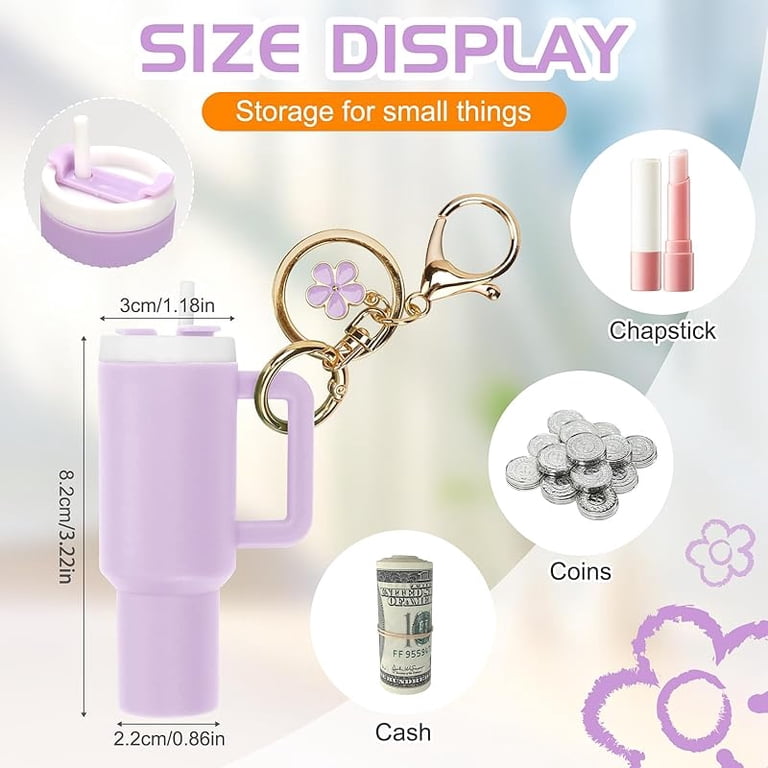 アクセサリー Mini Tumbler Keychain for Stanley,2 PCS Mini Cup Keychain Stanley