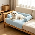 thumbnail image 5 of Dog Cooling Mat Summer Cool Down Pad for Cats and Dogs Breathable Ice Silk Dog Bed Mat Portable Washable Indoor 31.5x23.6in by MPOISVA, 5 of 6
