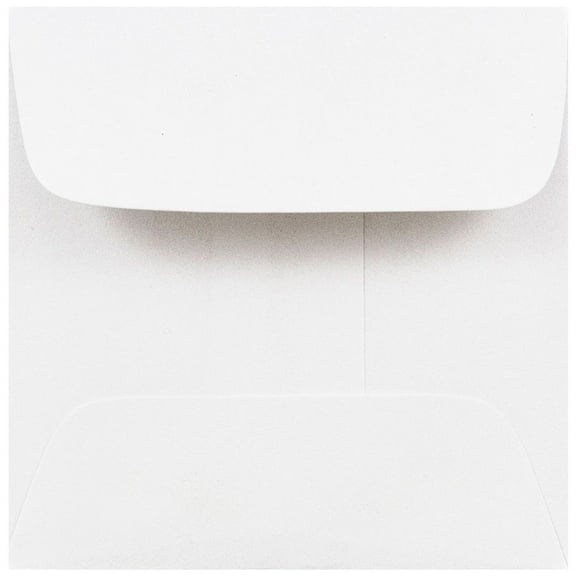 JAM Paper® (2.375 x 2.375) Regular Square Envelopes, White, 100 envelopes per pack