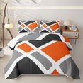 thumbnail image 2 of Erosebridal Patchwork Geometric Checkered Quilt Full,Multicolor Plaid Stripes Full Bedspread Sets For Girls,3-Piece, 2 of 7