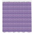 thumbnail image 2 of Ambesonne Aztec Boho Shower Curtain, Folkloric Zigzag Art, 69"Wx75"L, Hot Pink Pastel Purple, 2 of 4
