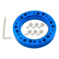 thumbnail image 2 of Steering Wheel Hub Adapter Spacer Pad with 6 Screws Aluminum Parts Blue, 2 of 6