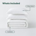 thumbnail image 2 of Beddora 3-Piece Ultra-Soft Comforter Set, All-Season, Wrinkle-Free, Lightweight Microfiber, Hypoallergenic – Queen – Bright White, 2 of 6