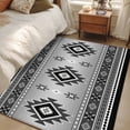 thumbnail image 3 of Area Rug 48×72in, Aztec Retro Ethnic Style Floor Carpet Living Room Rug, Boho Country Farmhouse Non-Slip Welcome Mat Indoor Rugs for Bedroom Dining Room, 3 of 9