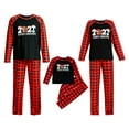 thumbnail image 1 of Sinhoon Christmas Family Matching Pajamas Set Adult Mens Womens Kids Baby Sleepwear Nightwear (Plaid,Women/M), 1 of 10