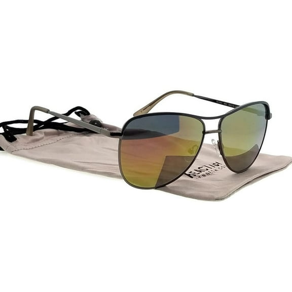 Kenneth Cole Reaction Mens Metal Sunglass Gunmetal Aviator, KC1293 8Q