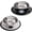 Black+Grey, variant on Cat Bowls for Food and Water,2PCS BIBEARBIBEAR Non-Slip Stainless Steel 8 Oz Pet Bowl with Removable Rubber Base Dog Bowl,Stackable Cat Puppy Dishes Bowls with Cute Cats Painted