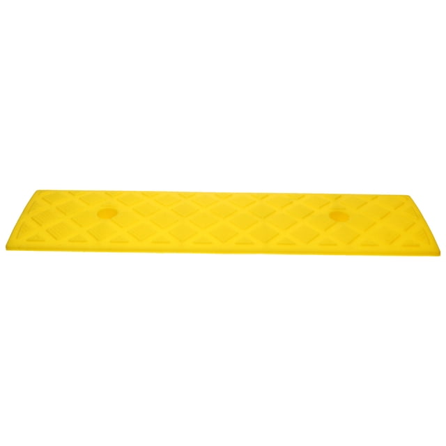 HINTRMENT 2 Pcs Rampe Portable en Caoutchouc Jaune Résistant à l'Usure pour Usage Domestique