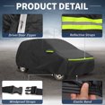 thumbnail image 5 of Unique Bargains Car Cover for Seat Ibiza IV/V 2008-2021 210D-PU Outdoor Full Car Cover All Weather Waterproof Windproof Sun Protection with Driver Door Zipper Black, 5 of 6
