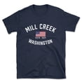thumbnail image 1 of Mill Creek Washington Patriot Men's Cotton T-Shirt, 1 of 1