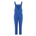 thumbnail image 6 of KEUSN Women Casual Cotton Linen Jumpsuit Overalls Dungaree Retro Harem Pants Trousers, 6 of 9