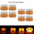 thumbnail image 2 of 8 piezas de luces LED de posición lateral de 24 V, luces de señal de giro para coche, aptas para camiones, remolques, 2 of 5