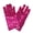Hot Pink, variant on Kids Silver Sequin Glitter Gloves Boys Girls Dance Skating Cosplay Performance Gloves