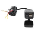 thumbnail image 5 of Cargador USB para motocicleta, cargador de teléfono para motocicleta USB dual con cubierta impermeable QC3.0 Interruptor independiente de monitoreo de voltaje de carga rápida, 5 of 5