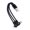 Black-20cm, variant on Phone Tablet Controller Type-C Cable, USB-A Triple Port Layout, Side-Entry Tips, Braided Nylon Exterior Daily Routine