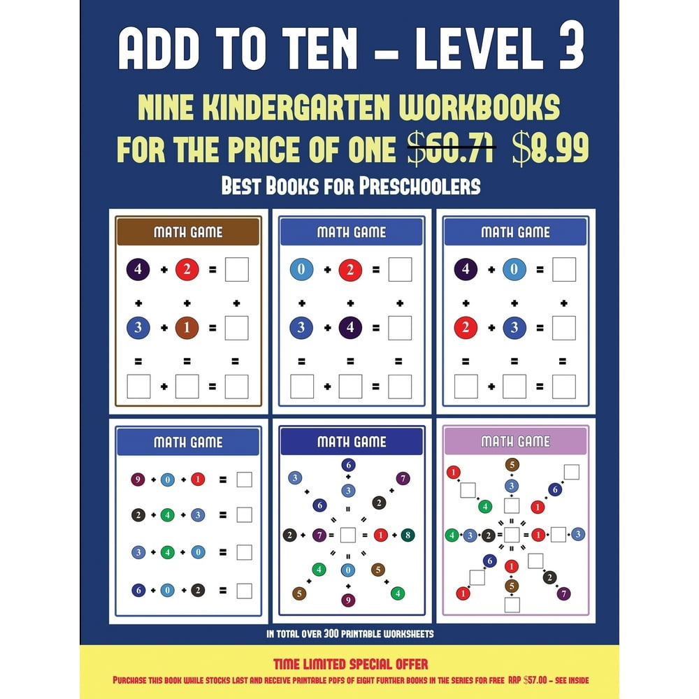 Math worksheets printable amazon kindle