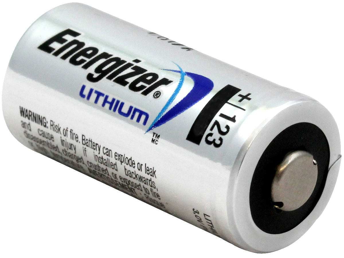 10 batterie pile ENERGIZER CR123 3V Litio DL123A CR123A EL123A sensori wireless 