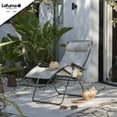 thumbnail image 4 of Lafuma Futura Zero Gravity Outdoor Steel Framed Lawn Recliner Chair, Seigle, 4 of 6