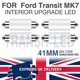 thumbnail image 1 of For Ford Transit MK7 Interior Bulbs 41mm White Courtesy 264 272 Bulbs LED Light, 1 of 1
