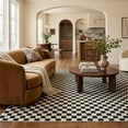 thumbnail image 4 of Rug Branch Maise Checkered Indoor Outdoor Area Rug, Black White, Modern - Entryway, Hallway, Bathroom, and Kitchen, 4 of 7