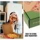 thumbnail image 5 of 20 cajas de pizza de cartón corrugado de 18 cm, vacías, de cartón kraft, para llevar, guardar recuerdos de fiesta, pizza, pasteles, galletas, embalaje reutilizable, 5 of 7